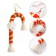 thumbnail image 3 of Pendientes Tejidos De Navidad Con Forma De Muleta, Pendientes Bohemios Tejidos Con Borlas, Pendientes Colgantes Trenzados Hechos A Mano Para Mujeres Y Niñas Advancent AP007544-04, 3 of 6