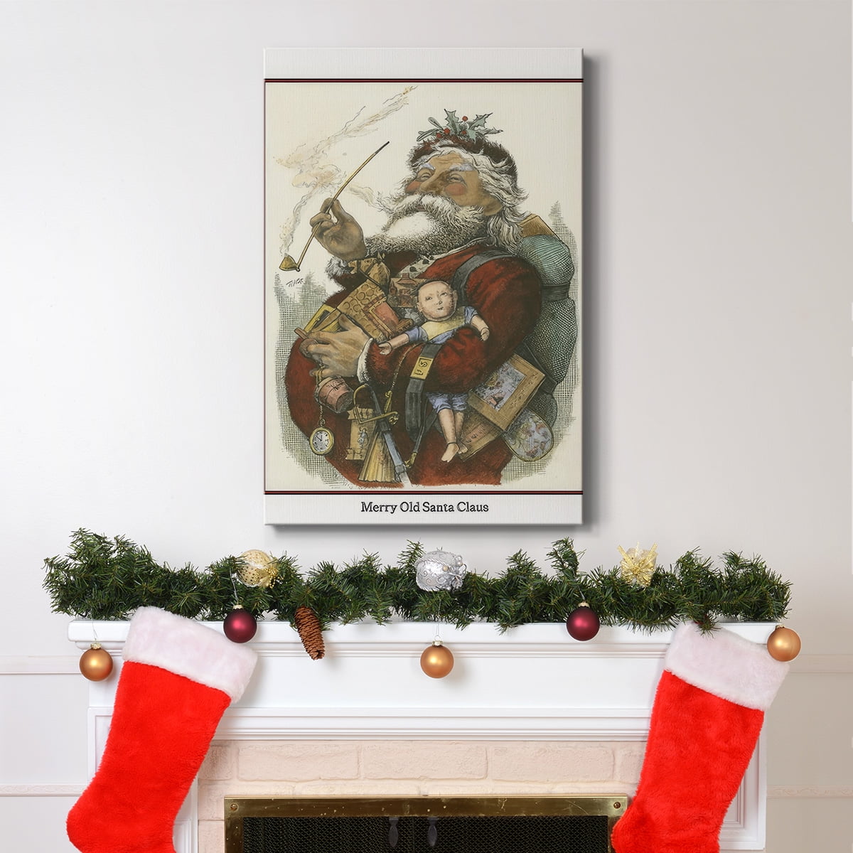 Merry Santa- Gallery Wrapped Canvas