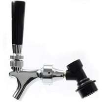 Beer Tap Faucet with Ball Lock Home Brewing Stainless Steel Stem Draft Beer keg Faucet with Ball Lock Disconnect Chromed Body for Corny Keg Tap Draft Beer Soda