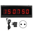 thumbnail image 1 of Reloj digital LED moderno Sincero con marco de aluminio negro, 1 of 10
