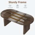 thumbnail image 4 of Oval 70.8 Inch Farmhouse Dining Table for 6-8 People, Double Pedestal Kitchen Table with Thick Wood Build, Modern Rustic Dinner Furniture for Home Apartment Reception Room, 4 of 8
