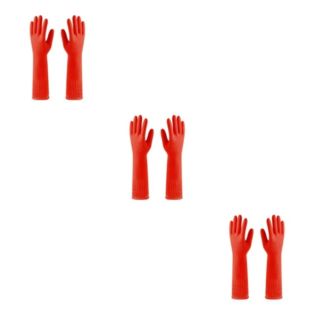 Guantes de goma Advancent utensilio de cocina herramienta de jardinería larga duración color Rojo