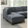 thumbnail image 3 of Chenille Gray Living Room Furniture Sectional Sofa U-Shaped Couch Corner Wedge Chaise Ottoman Cushion Chairs Tufted 6pcs Set, 3 of 7