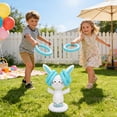 thumbnail image 6 of Easter Bunny Hoop Game Easter Inflatable Games for boys,Inflatable Bunny Eggs Ring Toss Games,Easter Party Indoor Outdoor for Family(1 pcs Easter Bunny + 4 pcs rings), 6 of 7