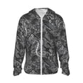 thumbnail image 1 of Vsdgher Sweat à Capuche Imprimé Serpent pour Hommes Femmes, Manches Longues Protection Solaire Pêche Course Natation-TTG, 1 of 7