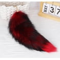 thumbnail image 4 of Fox Tail 3.15*16.54 Inch Animal Tail Shaggy Faux Fur Tail Realistic Fox Tail Keychain Decorative Therian Tail For Handbag Backpack Cosplay, 4 of 5