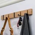 thumbnail image 3 of Wall-Mounted Farmhouse Coat Rack, 4 Standard Hooks, Barnwood, 3 of 5