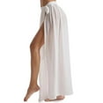 thumbnail image 2 of Beach Outfits For Women 2024 Cover Up Skirt Open Front Swimsuit Wrap Cover Ups Summer Beach Skirts With Slit For Women White Summer Beach Cardigan One Size, 2 of 6