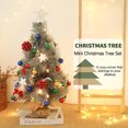 thumbnail image 3 of Teissuly Christmas Tree Package, Sparkling Christmas Decoration 60cm White Needle Tree Mini Christmas Tree Table Decoration Teissuly WER202311016978, 3 of 9