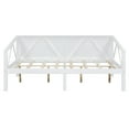 thumbnail image 5 of Aukfa Full Size Bed Frame, Solid Wood Daybed with Slat Support for Kids Boys Girls, White, 5 of 8