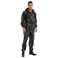 thumbnail image 1 of Miaeowve Mens Motorcycle Rain Suit One Piece Hooded Jumpsuit Reflective Strip Waterproof Rainsuit Camouflage 165/M, 1 of 7