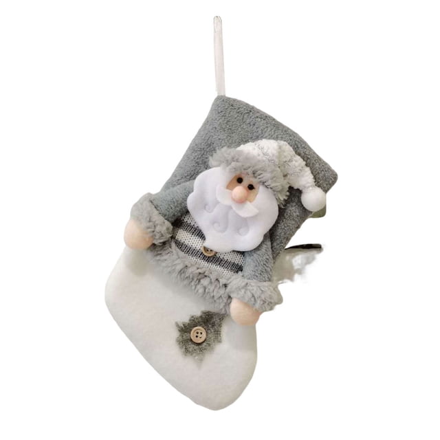 Bearachild Navidad calcetín chimenea pared interior árbol de Navidad colgante pelusas fiesta atmósferas Festival Año Nuevo decoración bolsa Kits de decoración para fiestas Anciano Tipo 2 Bearachild HA069817-04B