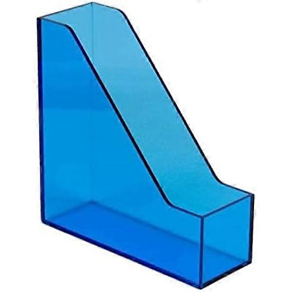 Acrylic magazine holder, inclined desk folder sorter in plastic, office folder B. Desk organizer.