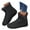 Black, variant on Womens Fuzzy Snow Boots Stitching High Top Zipper Winter Booties Lightweight Barefoot Walking Shoes