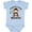 AE-Light Blue, variant on Papas Little Monkey Boys Funny Boys or Girls Baby Bodysuit