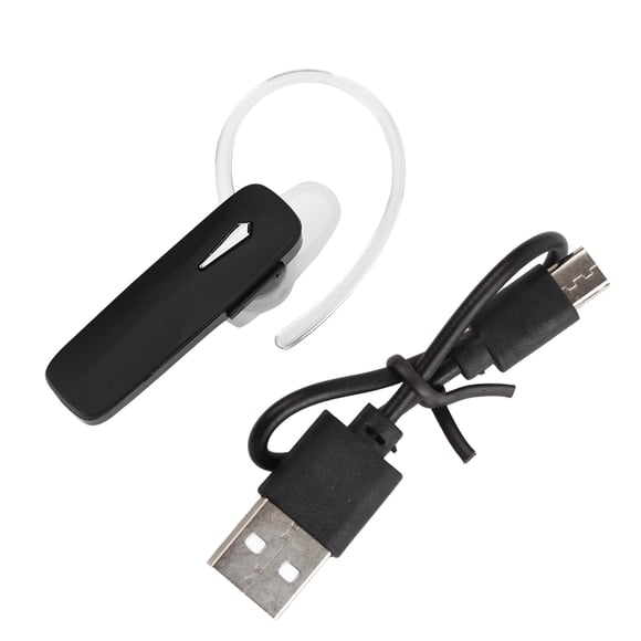 Auriculares TWS portátiles de negocios con Bluetooth, verdaderamente inalámbricos, con gancho para la oreja, color negro