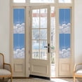 thumbnail image 2 of Clouds Window Privacy Film, Blue White Sky Natural Landscape Static Cling UV Sun Blocking Heat Control Window Tint Day and Night, Non-Adhesive Reusable One Way Windows Privacy Cover 17.7''x78.7'', 2 of 7
