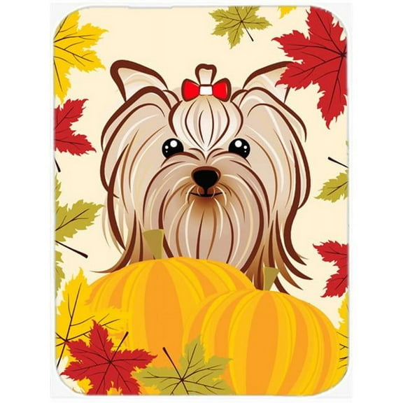 Yorkie Yorkshire Terrier Thanksgiving Mouse Pad, Hot Pad or Trivet