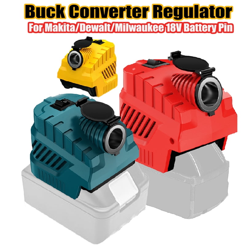 Buck Converter Regulator Cigarette Lighter Jack For De*walt 18V-21V Battery 240W USB Type C Ports Power Supply