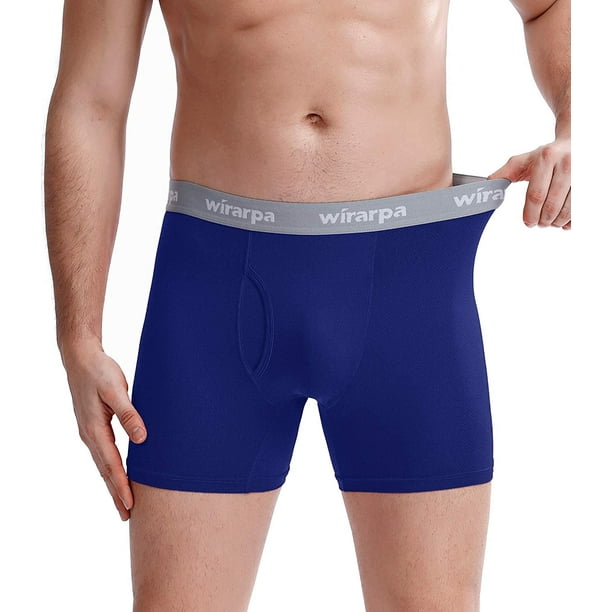 Jockey Men's Underwear Chafe Proof Pouch Cotton Stretch 6 Boxer Brief,  Just Past Midnight, S at  Men's Clothing store