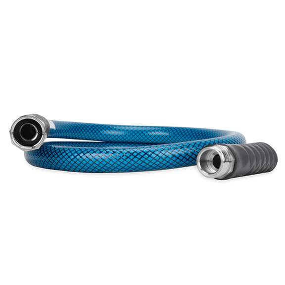 Camco TastePURE Premium Drinking Water Hose | Machined Fittings and Strain-Relief Ends for Added Durability | 4-Foot, Blue (22813)