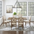 thumbnail image 3 of Pemberly Row 7-Piece Farmhouse Wood Dining Set in Rustic Brown, 3 of 15