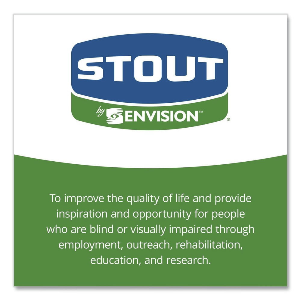Stout 100% Recycled Plastic Garbage Bags 7-10gal 1mil 24 x 24 Brown/Black 250/CT T2424B10