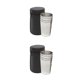 thumbnail image 1 of Advancent Juego de 4 tazas de acero inoxidable para exteriores con tapa, bolsa para vasos S S 2piezas, 1 of 6