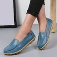 thumbnail image 2 of Dakaela Women's Loafers Slip on Casual Driving Work Flats Round Toe Moccasins Walking Shoes Blue 7, 2 of 6