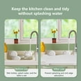 thumbnail image 4 of TIMIFIS Silicone Sink Guard, Water-Stop Guard for Kitchen, Strong Suction Sink Guard Behind Faucet, Kitchen Sink Backsplash Guard Kitchen Gadgets, 4 of 6