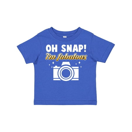 

Inktastic Oh Snap Im Fabulous with Camera Gift Toddler Boy or Toddler Girl T-Shirt