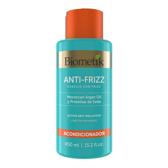 Acondicionador Biometík Anti-Frizz moroccan argán oil y proteínas de seda 450 ml