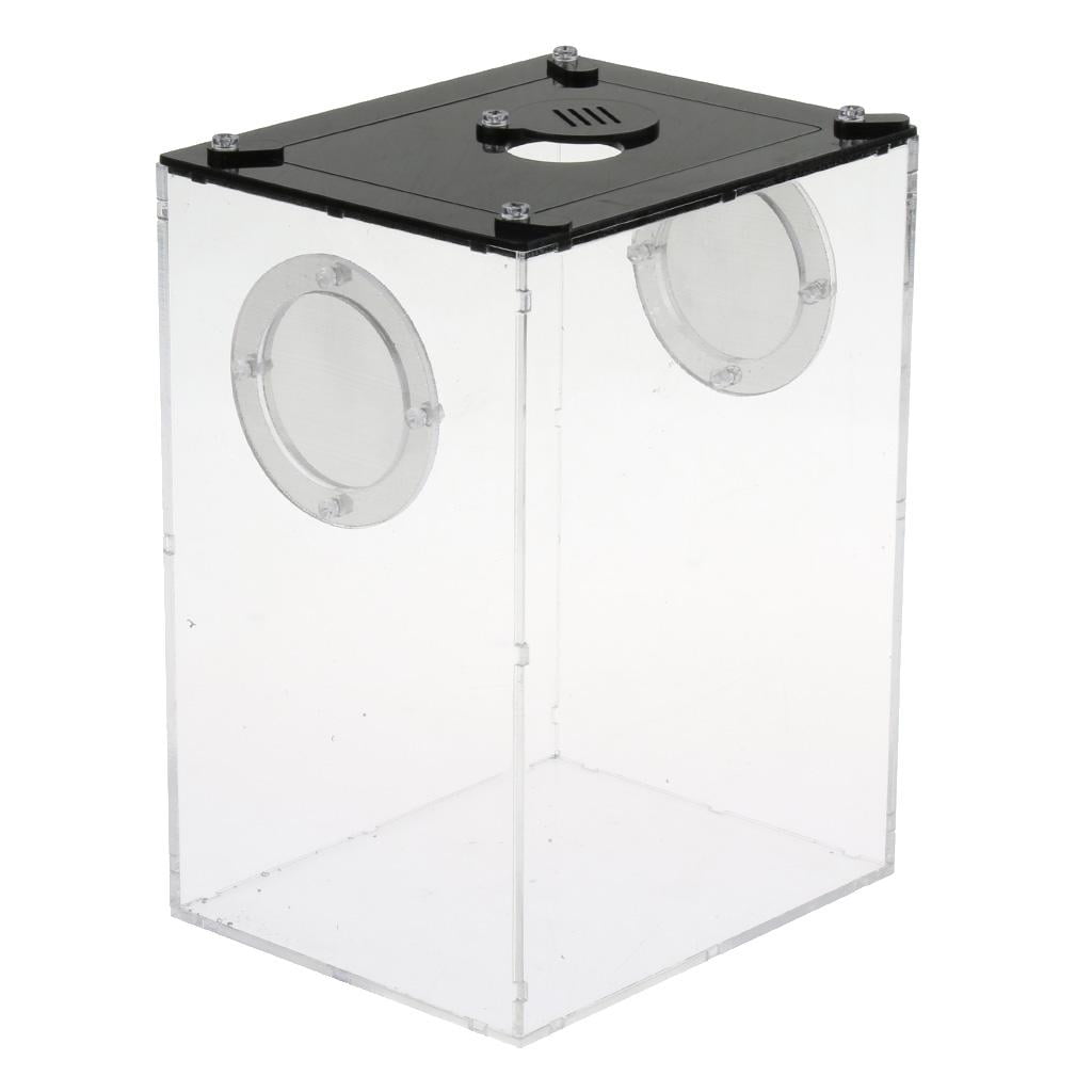 Fzaqwen Acrylic Reptile Terrariums Plant Feeding Tank Lizard Breeding Box Reptiles