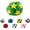 B, variant on YTTAL Freestyle Footbag, Star-Pattern Sand-Filled Hacky Kickbag Sack, Plush Juggling Balls for Beginners & Professionals, Soft Coordination Toys for Outdoor Games & Party Favors