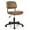 Brown, variant on Gymax PU Leather Office Chair Adjustable Swivel Task Chair w/ Backrest Brown