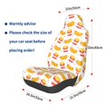 thumbnail image 3 of Fuzoiu Hot Dog Print Elastic Car Seat Covers, Seat Cover Protector,Universal Fit Interior Covers for Most Cars,Washable Seat Cover Non Slip for SUV,Sedan,Van, 3 of 5