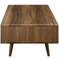 thumbnail image 4 of Modern Contemporary Urban Design Living Room Lounge Club Lobby Coffee Table, Wood, Natural Brown White, 4 of 5
