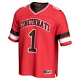 thumbnail image 2 of Unisex GameDay Greats #1 Red Cincinnati Bearcats Lightweight Collegiate Football Fashion Jersey, 2 of 4