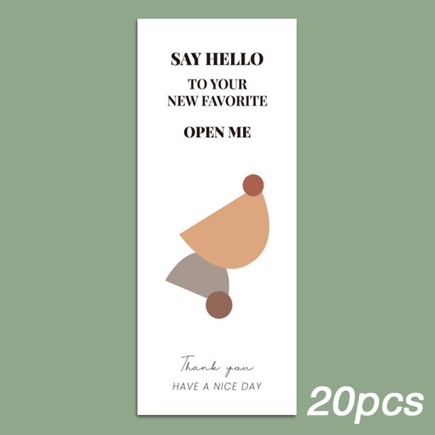 20-50 Uds. Este paquete es un placer conocerte también pegatina sello etiqueta gracias pequeña empresa hecha a mano mercancía decoración pegatinas Tan Jianjun unisex