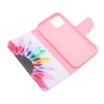 thumbnail image 2 of Funda tipo cartera para iPhone 12 Pro, funda de piel sintética con tapa y ranura para tarjetas, función atril, girasol, 2 of 5