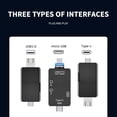 thumbnail image 4 of TACILIP Card Reader 6-in-1 Type-C USB Card Card UBS Type USB2.0 OTG Card Reader Smartphone Pictures Videos Digital Camera, Housewarming Gifts, 4 of 5