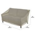 thumbnail image 6 of Modern Leisure Chalet Outdoor Patio Loveseat Cover, 66"L x 40"W x 39"H, Beige, 6 of 13