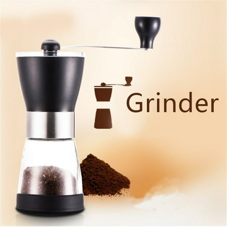 

Portable Manual Coffee Mill Grinder with Ceramic Burrs for Home Travel Camping