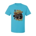 thumbnail image 2 of 1990 Vintage Garage Customs Hot Rod Classic Car Cars and Trucks Men's Graphic T-Shirt, Light Turquoise, X-Large, 2 of 3