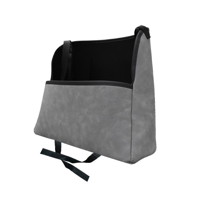 Organizador creativo de asiento de coche BRILLAR gamuza gran capacidad portátil elegante Gris