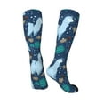 thumbnail image 4 of Fotbe Alpaca Astronaut in Space print Women's Men's Novelty Crew Socks Cotton Socks Knee High Socks for Walking,Running,Nurses,Pregnancy, 4 of 9