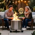 thumbnail image 5 of FEBTECH - Adjustable Fire Pit Stand for 15-27" Fire Pits | Powder Coated | Heavy Duty Rolling Stand for Solo Stove Ranger, Bonfire & Yukon for Camping and Patio, 5 of 9