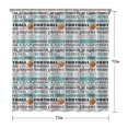 thumbnail image 5 of Football Terms and Icons Pattern Shower Curtain 72"x72" ,Bathroom Decorative Shower Curtains Set with 12 Hooks,Modern Waterproof Washable Shower Curtain, 5 of 6