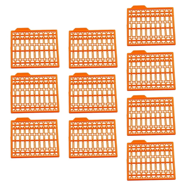 10 señuelos de pesca con pinzas para el cabello, cebos para carne, tapones para boilie, accesorios para pinzas para el cabello, Naranja