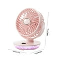 Portable Recirculating Fan USB Chargeable Chiller With 5Speed With LED